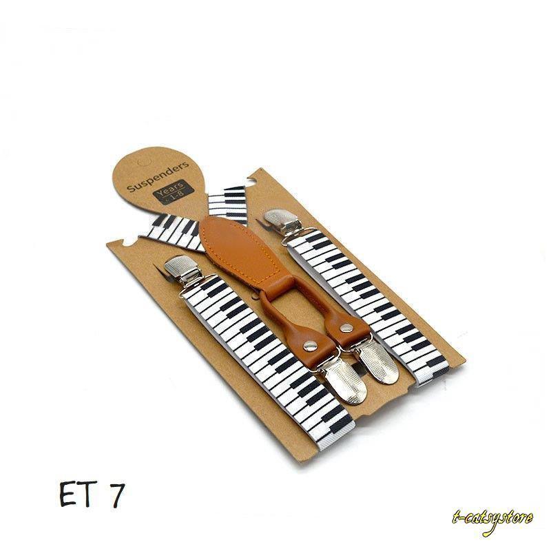 サスペンダー 子供用 キッズ ベビー 男の子 女の子 4点クリップ フェイクレザー おしゃれ ピアノ柄 鍵盤 チェック 水玉 ドット ヒゲ 千鳥格子 Ln Oth Tーcats Yストア 通販 Yahoo ショッピング