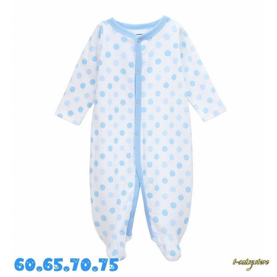ベビー服 ロンパース 足つき 長袖 肌着 秋冬 水玉模様 ドット柄 男の子 女の子 赤ちゃん ベビー 60 65 70 75 Ln Top T Catsystore Tーcats Yストア 通販 Yahoo ショッピング