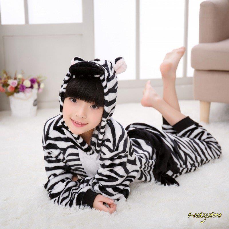 パジャマ キッズ 子供用 男の子 女の子 ワンピース つなぎ ゼブラ シマウマ アニマル 動物 コスチューム ユニーク フード付き 尻尾 長袖 長ズボ Ln Top T Catsystore Tーcats Yストア 通販 Yahoo ショッピング