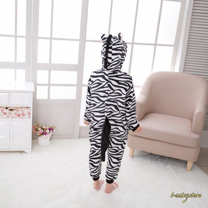 パジャマ キッズ 子供用 男の子 女の子 ワンピース つなぎ ゼブラ シマウマ アニマル 動物 コスチューム ユニーク フード付き 尻尾 長袖 長ズボ Ln Top T Catsystore Tーcats Yストア 通販 Yahoo ショッピング