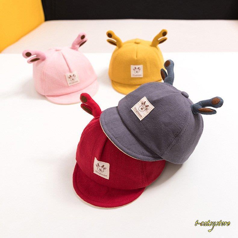 キャップ ベビー 帽子 子供用 男の子 女の子 赤ちゃん 野球帽 シカ 角付き かわいい お出かけ お散歩 日除け 紫外線対策 Ln Hat T Catsystore Tーcats Yストア 通販 Yahoo ショッピング