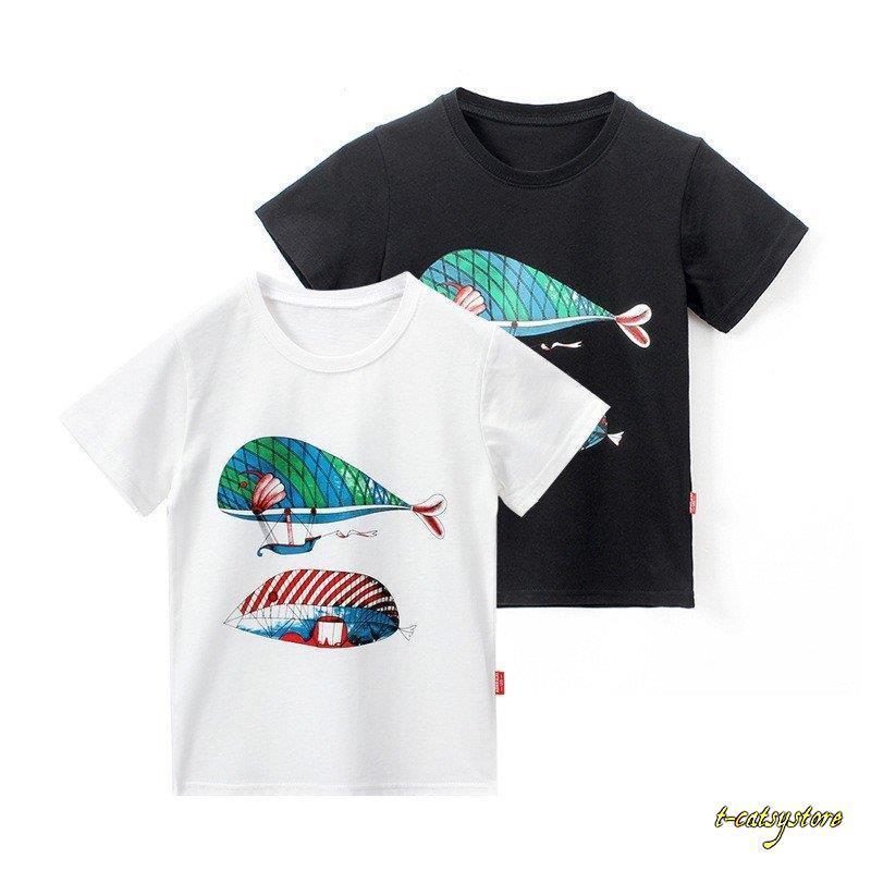 Tシャツ ラウンドネック 半袖 子供服 子供 キッズ 男の子 女の子 プリント イラスト 魚 夏服 かわいい 普段着 デイリー ファッション おしゃれ Ln Top 135 T Catsystore Tーcats Yストア 通販 Yahoo ショッピング