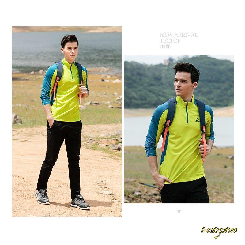 アウトドア ウェア トレーニングウェア スポーツウェア メンズ レディース ジム 吸汗速乾 ダイエット 伸縮性 おしゃれ Tシャツ 長袖 軽量 春夏 Ln T70 T Catsystore Tーcats Yストア 通販 Yahoo ショッピング