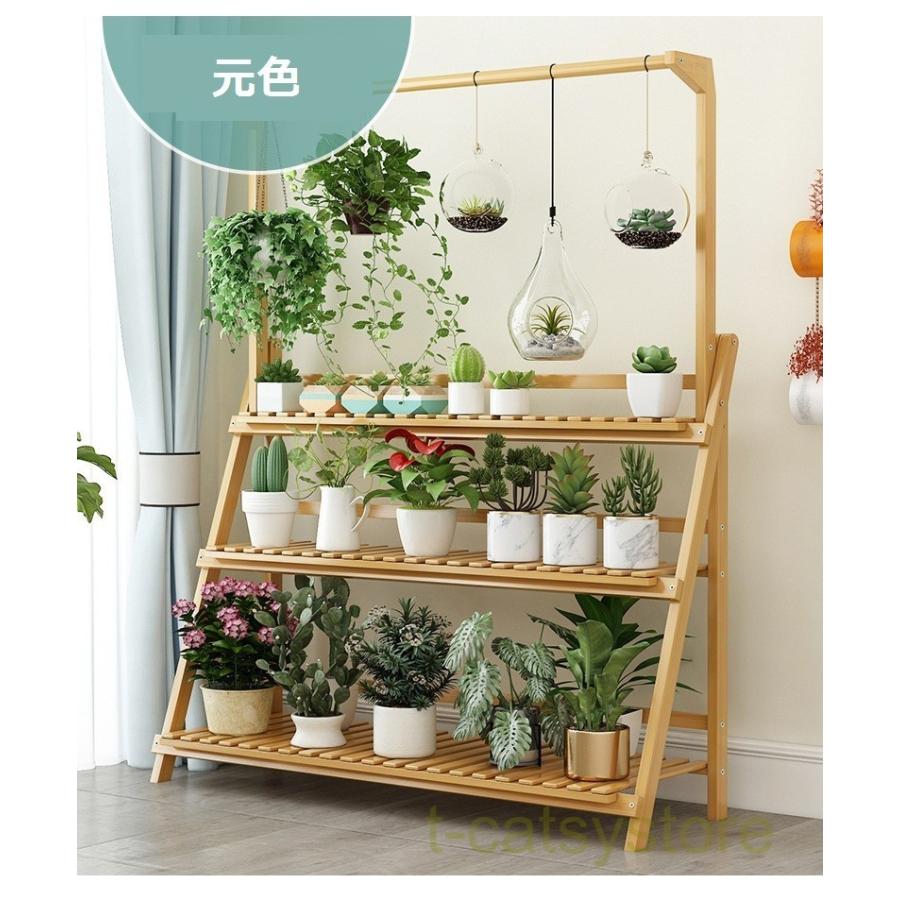 花台 花収納 園芸 植物棚 花棚 ベランダ 玄関 飾り 簡単組立 フラワースタンド 楠竹 3段 棚 折り畳み可 Lna Tーcats Yストア 通販 Yahoo ショッピング
