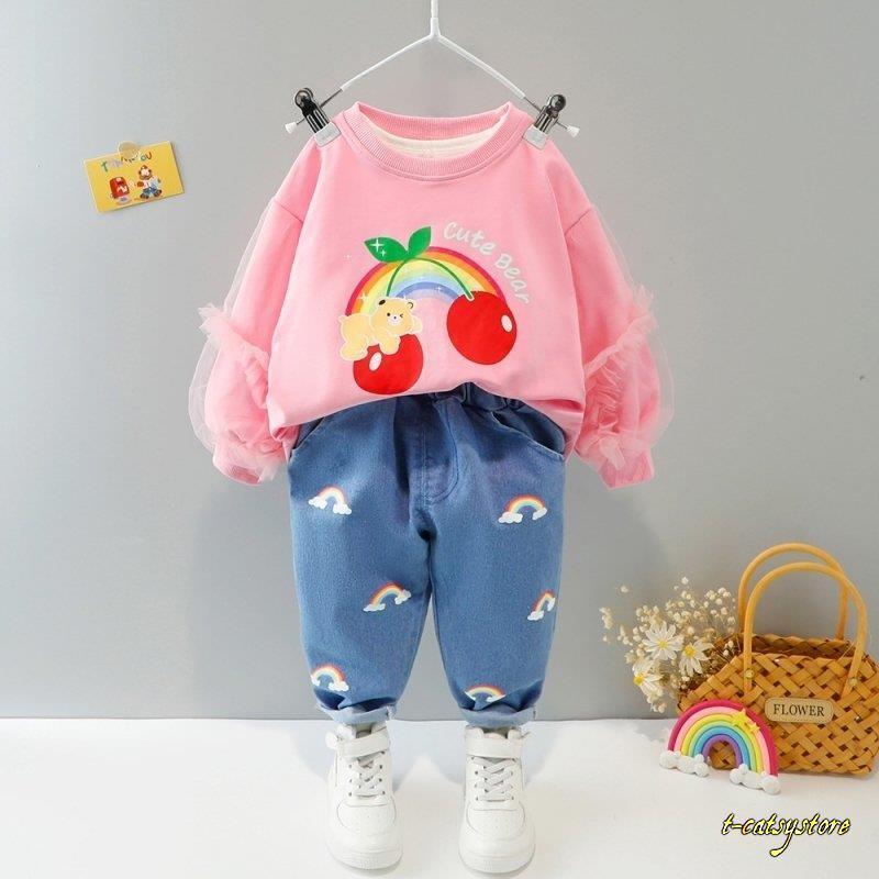セットアップ 上下セット ベビー キッズ 子供服 女の子 トレーナー ...