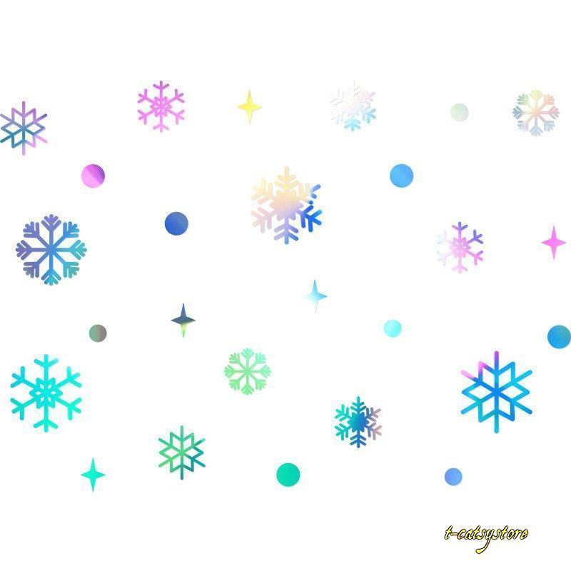 ウォールステッカー 壁紙シール 壁ステッカー シール式 雪 結晶 丸 カラフル 光沢 キラキラ 冬 かわいい おしゃれ 窓 ガラス 装飾 Diy 貼り Lna Zak T Catsystore Tーcats Yストア 通販 Yahoo ショッピング
