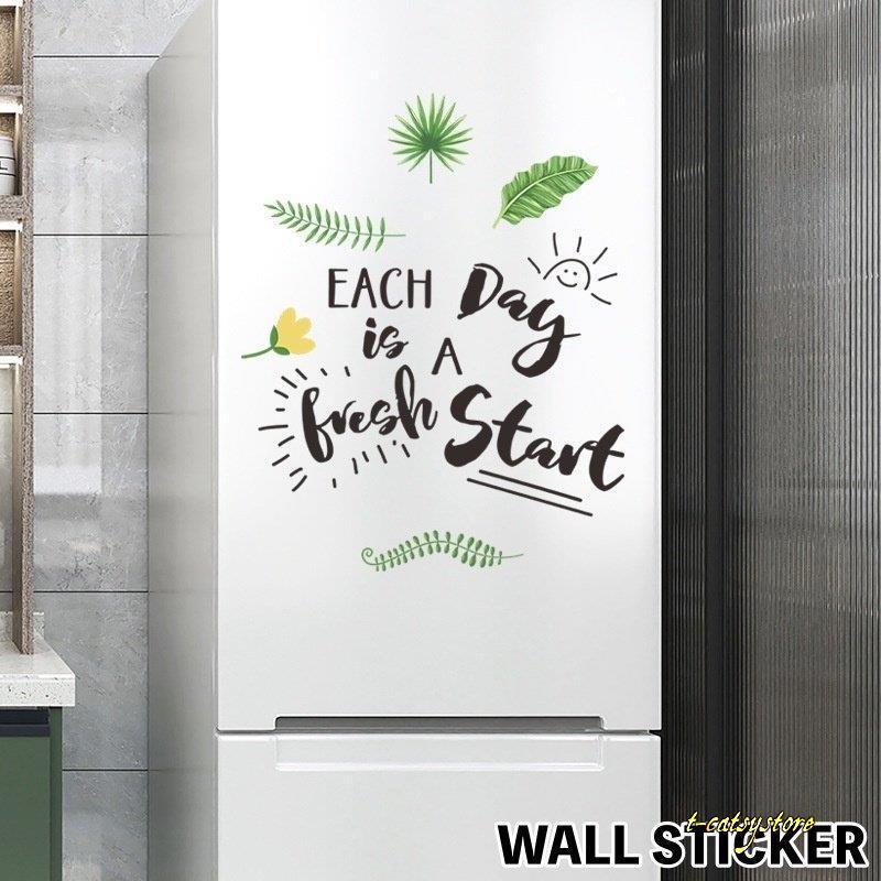 ウォールステッカー 壁ステッカー 壁紙シール 冷蔵庫ステッカー シール式 ルームデコレーション ウォールデコレーション 冷蔵庫 キッチン 英字 Lna Zak T Catsystore Tーcats Yストア 通販 Yahoo ショッピング