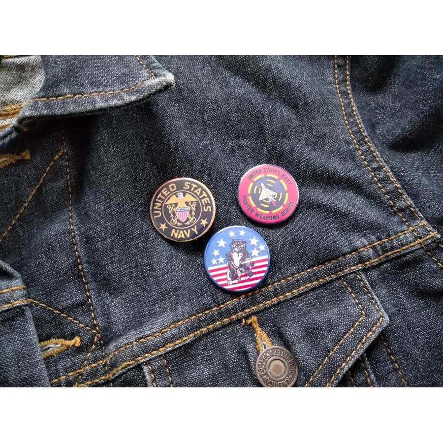 ミリタリーバッジ F-14 トムキャット 3個セット 32mm U.S.NAVY
