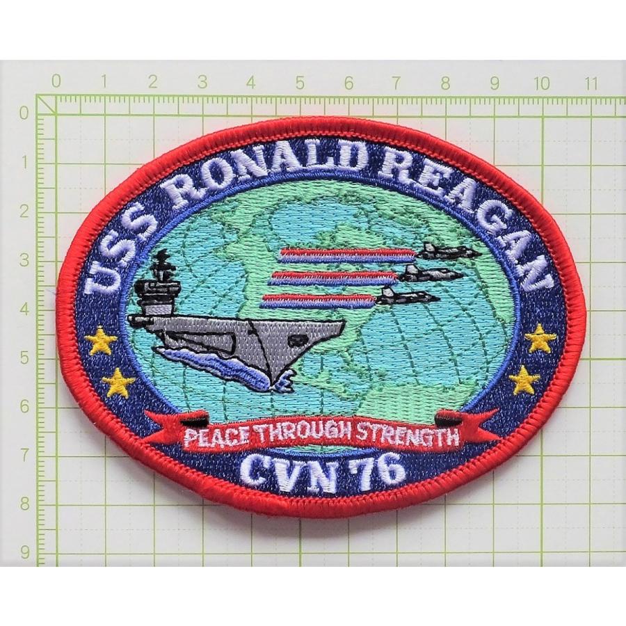 ミリタリーワッペン 航空母艦 CVN-76 ロナルド・レーガン アメリカ軍