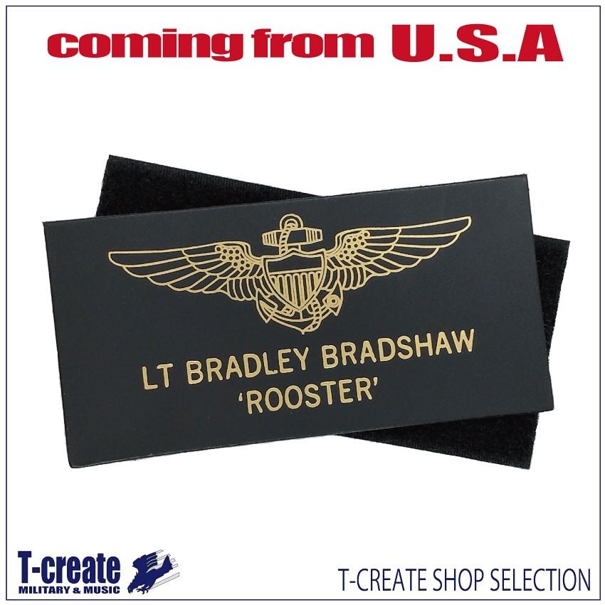 トップガンワッペン　実物 ネームタグ レザータイプ トップガン CAPT マーヴェリック