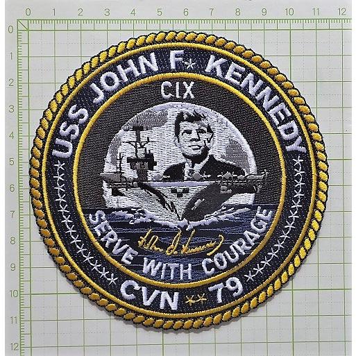 ミリタリーワッペン 航空母艦 CVN-79 ジョン・F・ケネディ ミリタリーワッペン 航空母艦 CVN-79 ジョン・F・ケネディ
