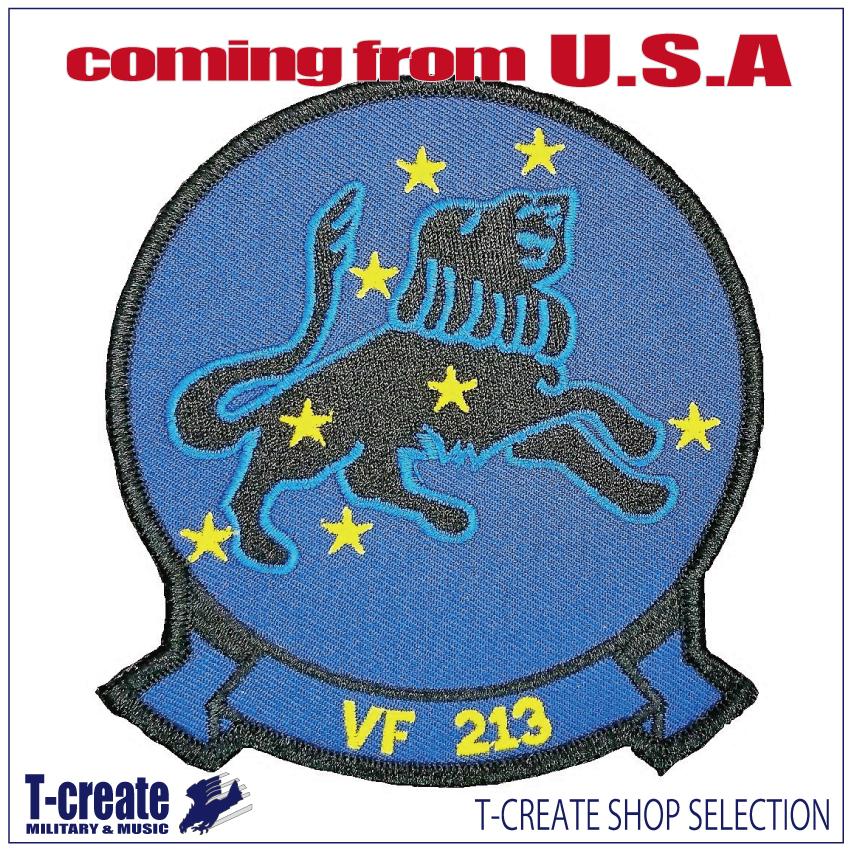 Usn Navy Vf 213 Black Lions Patch 4