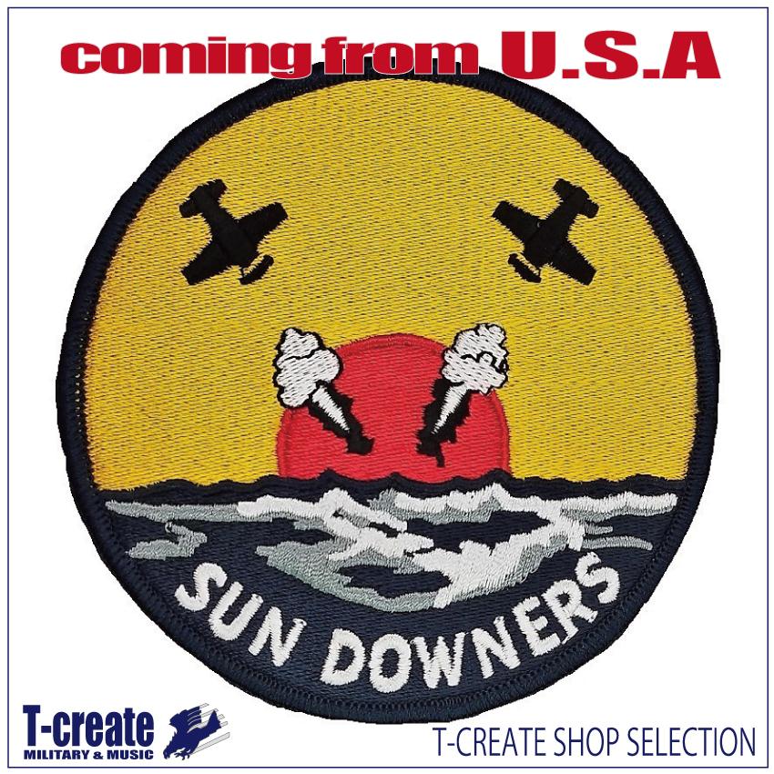 ミリタリーワッペン VF-111 サンダウナーズ アメリカ軍パッチ U.S.NAVY