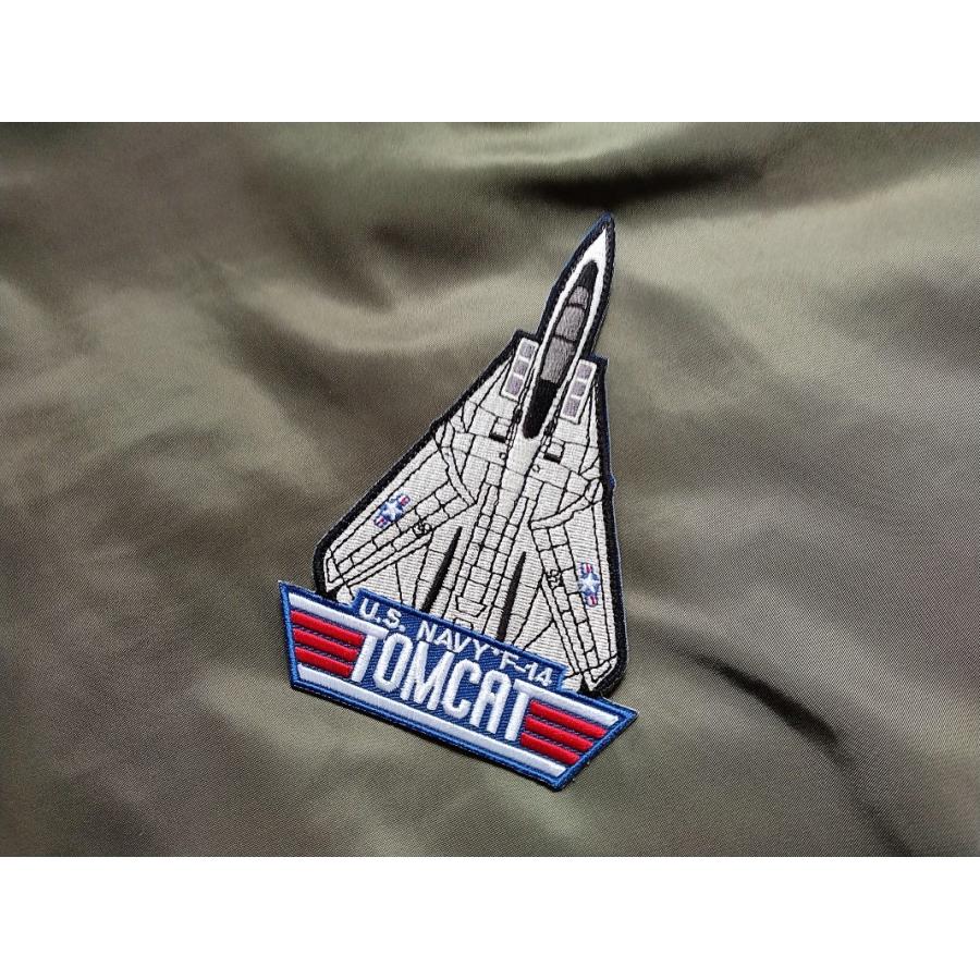 ミリタリーワッペン F-14 トムキャット TOPGUN トライアングル ミリタリーワッペン F-14 トムキャット TOPGUN トライアングル