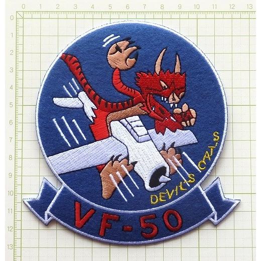 ミリタリー ワッペン VF-50 DEVIL CATS アメリカ軍 パッチ WWII ミリタリー ワッペン VF-50 DEVIL CATS アメリカ軍 パッチ WWII