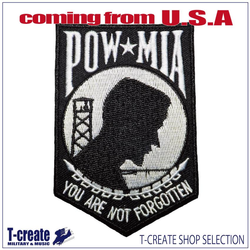 ミリタリーワッペン POW-MIA エンブレム アメリカ軍パッチ U.S.