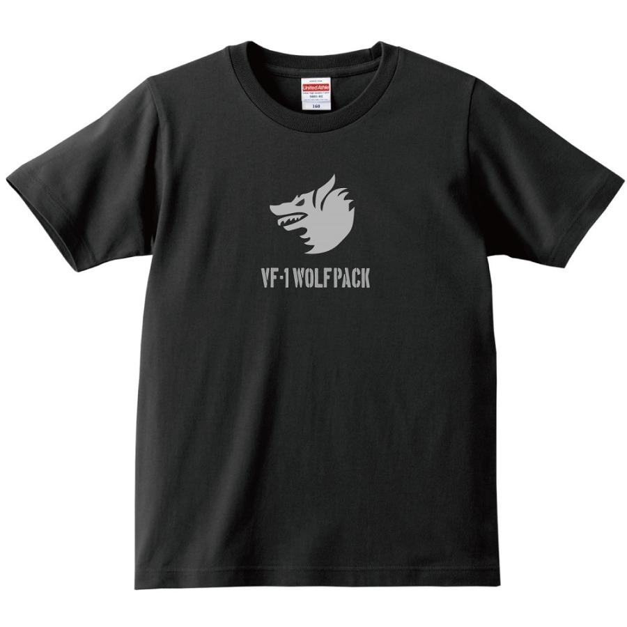 ミリタリー Tシャツ アシッドブラック WOLFPACK VF-1 : T