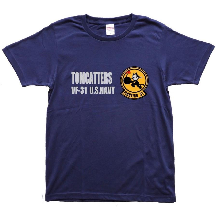 ミリタリー Tシャツ アメリカ海軍 トムキャッターズ VF-31 U.S.NAVY
