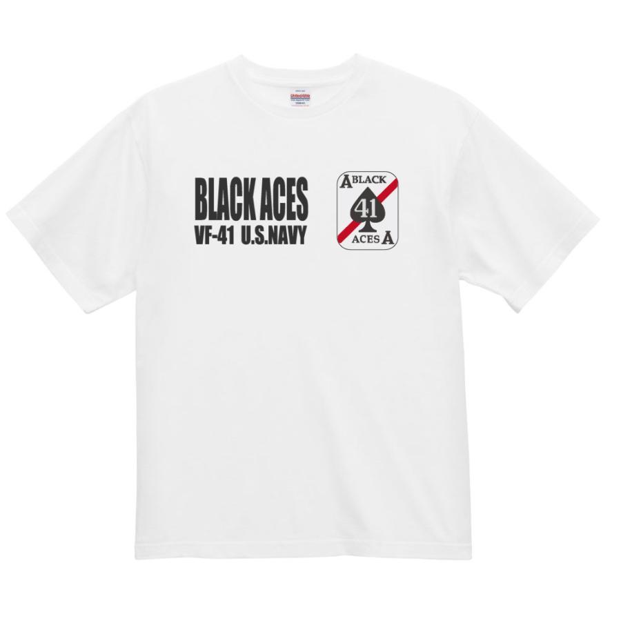ミリタリー Tシャツ アメリカ海軍 ブラックエイセズ VF-41 U.S.NAVY