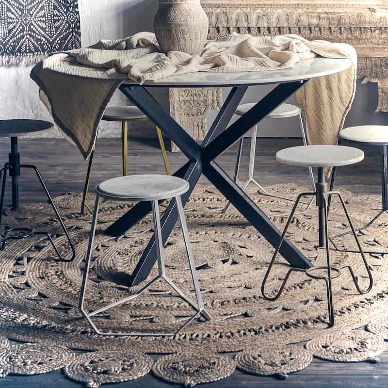 Affari スツール 北欧 大理石 おしゃれ スタッキング マーブル 花台