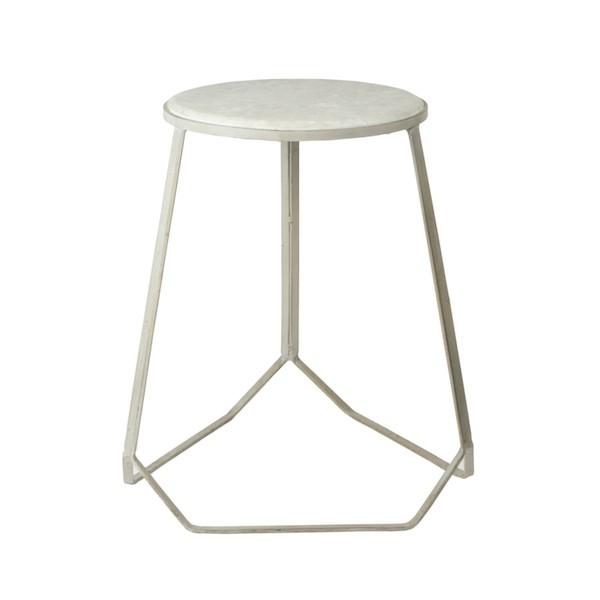 アンティーク♡大理石スツール　美品 Affari スツール 北欧 大理石 おしゃれ スタッキング マーブル 花台