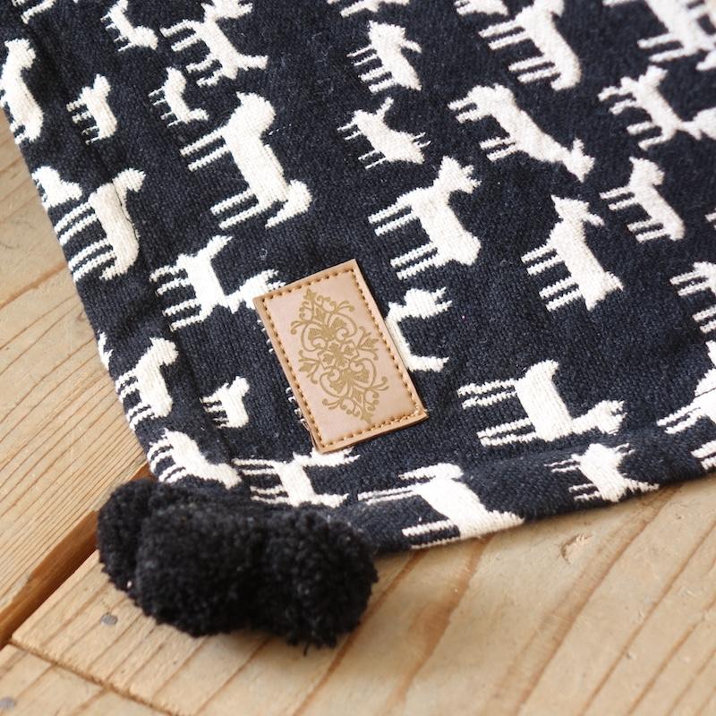 GUSTAV Blanket Affari ブランケット ソファーカバー 130x200cm 北欧 ひざ掛け 大判 おしゃれ アニマル オールシーズン ギフト 膝掛け 冷房対策 モノトーン |  | 04