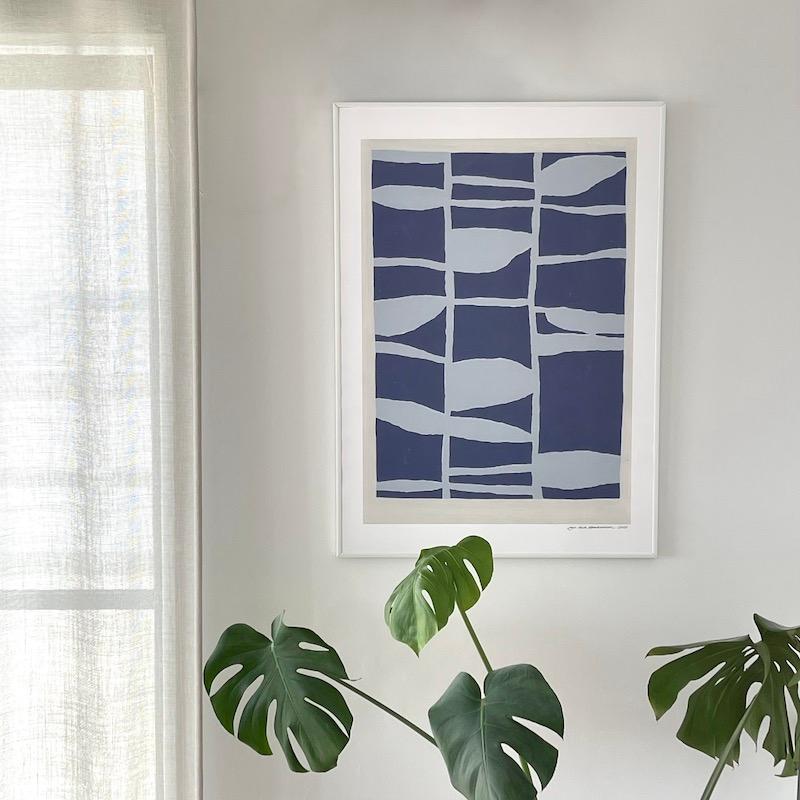 【50x70cm】Collaboration #2 (large) by Leise Dich Abrahamsen 50x70cm アートポスター フレーム付きの画像