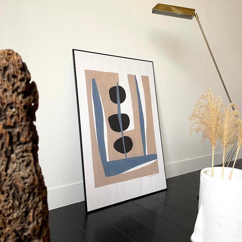 【70x100cm】Collaboration #4 (x-large) by Leise Dich Abrahamsen アートポスター 北欧 フレーム付き 特大 インテリア | 