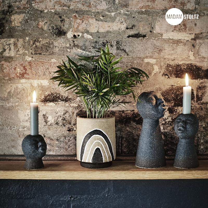 Madam Stoltz 花瓶 テラコッタ ポット 北欧 おしゃれ w10.5xh13.5cm ハンドメイド |  | 01