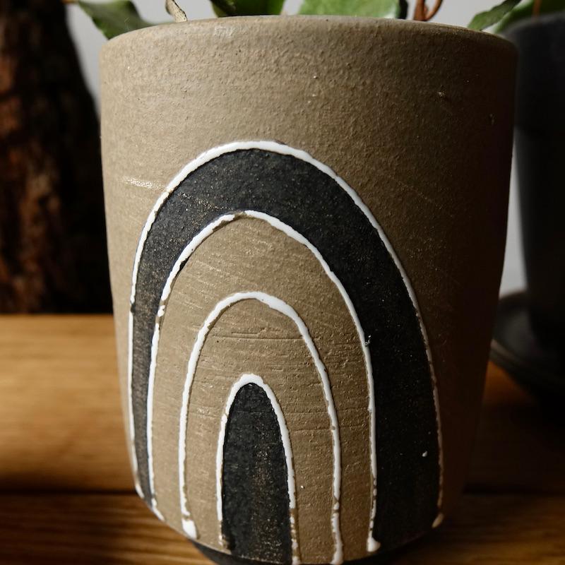 Madam Stoltz 花瓶 テラコッタ ポット 北欧 おしゃれ w10.5xh13.5cm ハンドメイド |  | 04