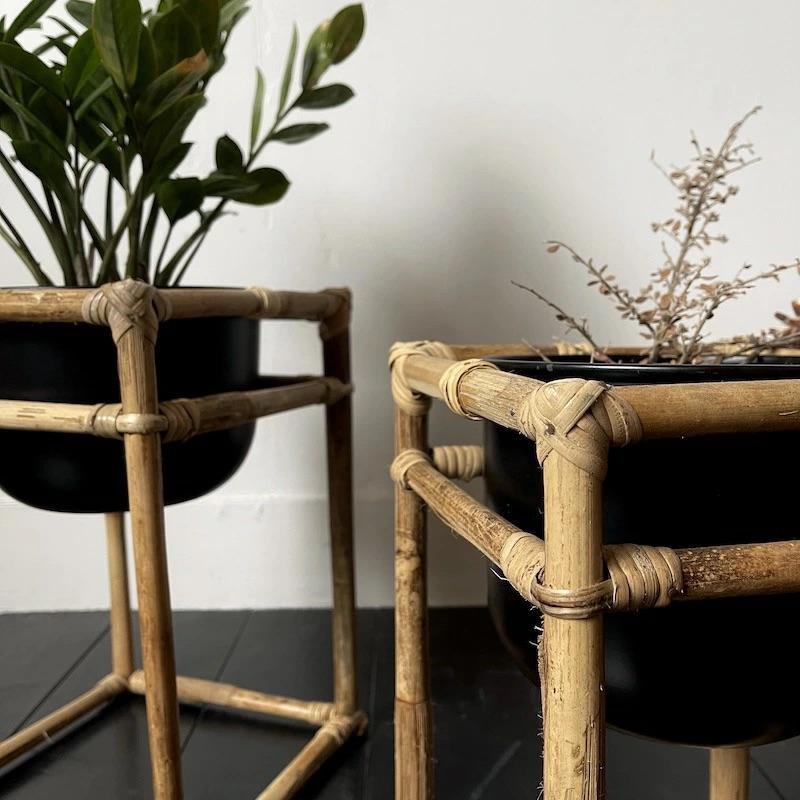 Bamboo flower pot stands by Madam Stoltz 2台セット フラワーポット フラワースタンド |  | 05