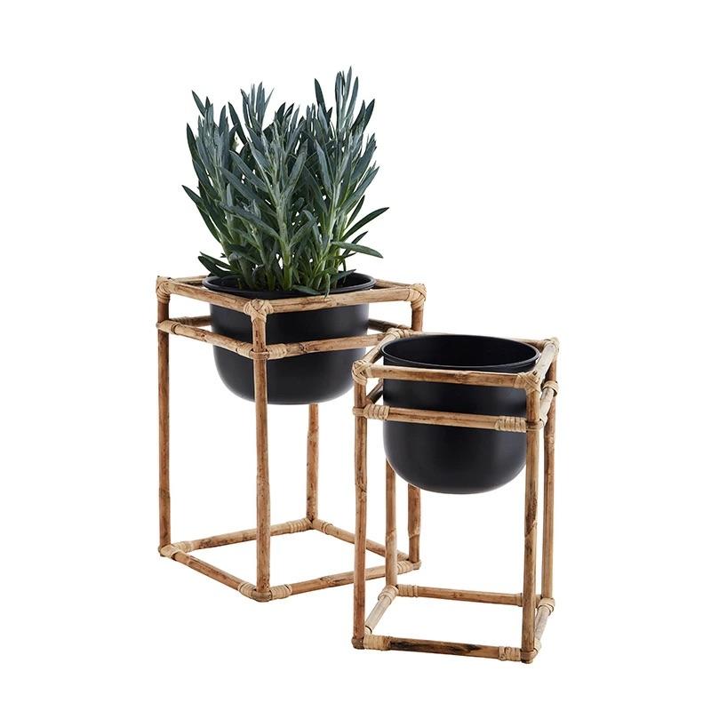 Bamboo flower pot stands by Madam Stoltz 2台セット フラワーポット フラワースタンド |  | 02