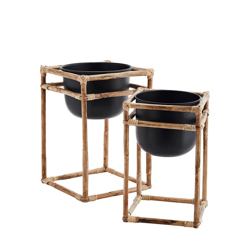 Bamboo flower pot stands by Madam Stoltz 2台セット フラワーポット フラワースタンド |  | 01