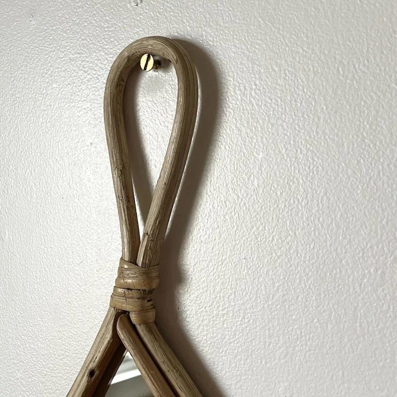 Madam Stoltz Bamboo oval mirror ウォールミラー 壁掛け鏡 ハンドメイド |  | 03