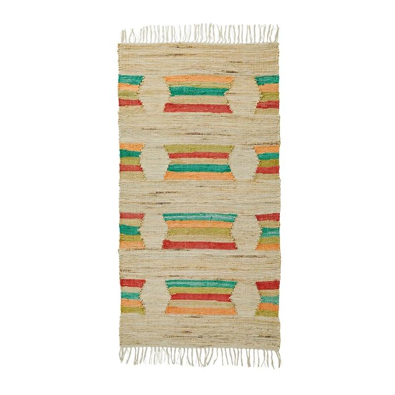 Madam Stoltz Handwoven Jute Runner コットン 麻 ラグ  長方形 70x160 |  | 07