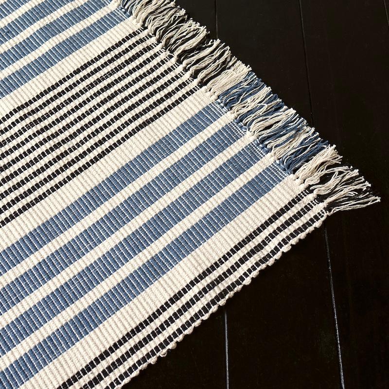 Madam Stoltz Striped Cotton Runner コットン ラグ ストライプ ボーダー 長方形 70x160 |  | 05