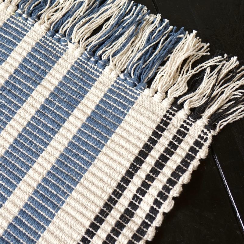 Madam Stoltz Striped Cotton Runner コットン ラグ ストライプ ボーダー 長方形 70x160 |  | 06