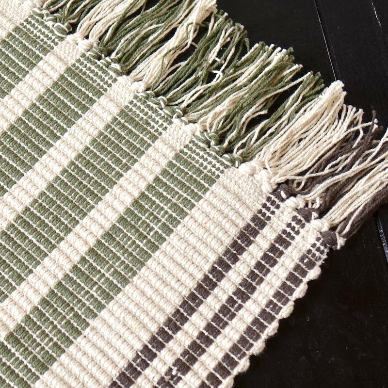 Madam Stoltz Striped Cotton Runner コットン ラグ ストライプ ボーダー 長方形 70x160 |  | 10