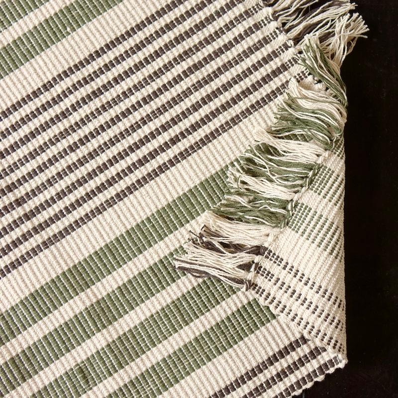Madam Stoltz Striped Cotton Runner コットン ラグ ストライプ ボーダー 長方形 70x160 |  | 11
