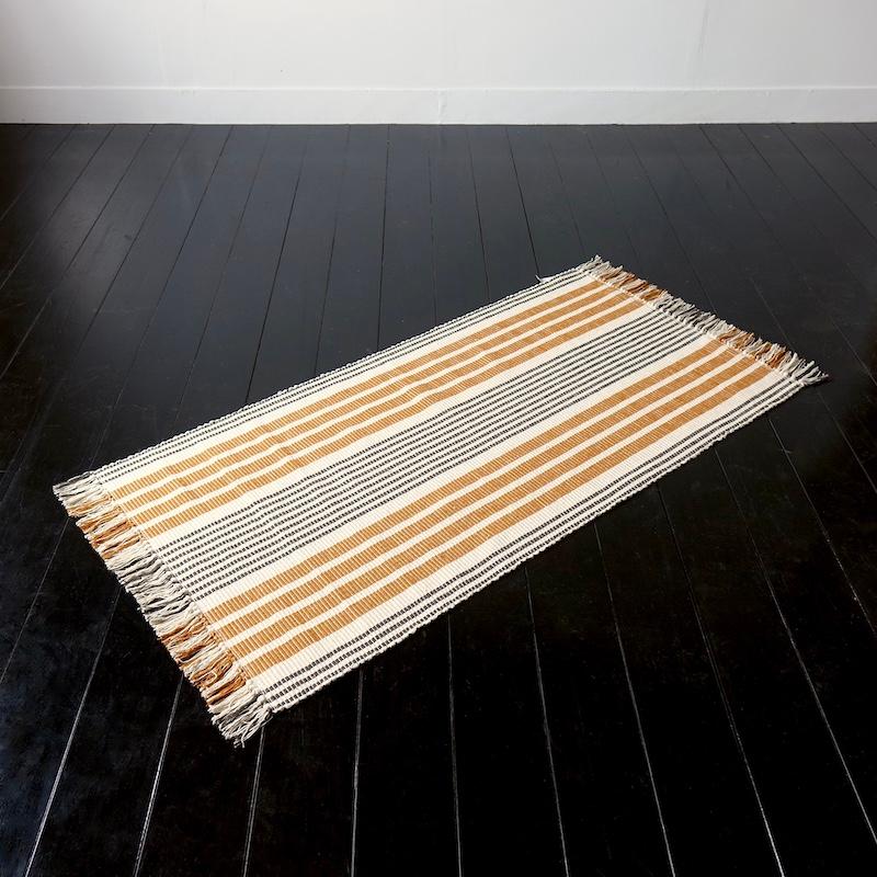 Madam Stoltz Striped Cotton Runner コットン ラグ ストライプ ボーダー 長方形 70x160 |  | 12