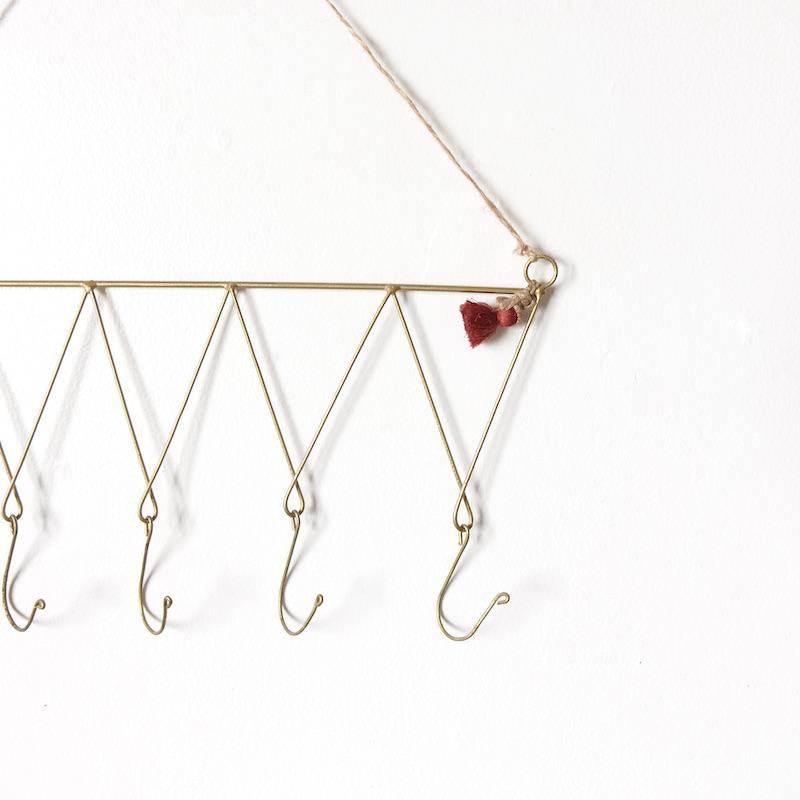 Madam Stoltz ワイヤーハンガー ハンドメイド w30.5xh42cm | 