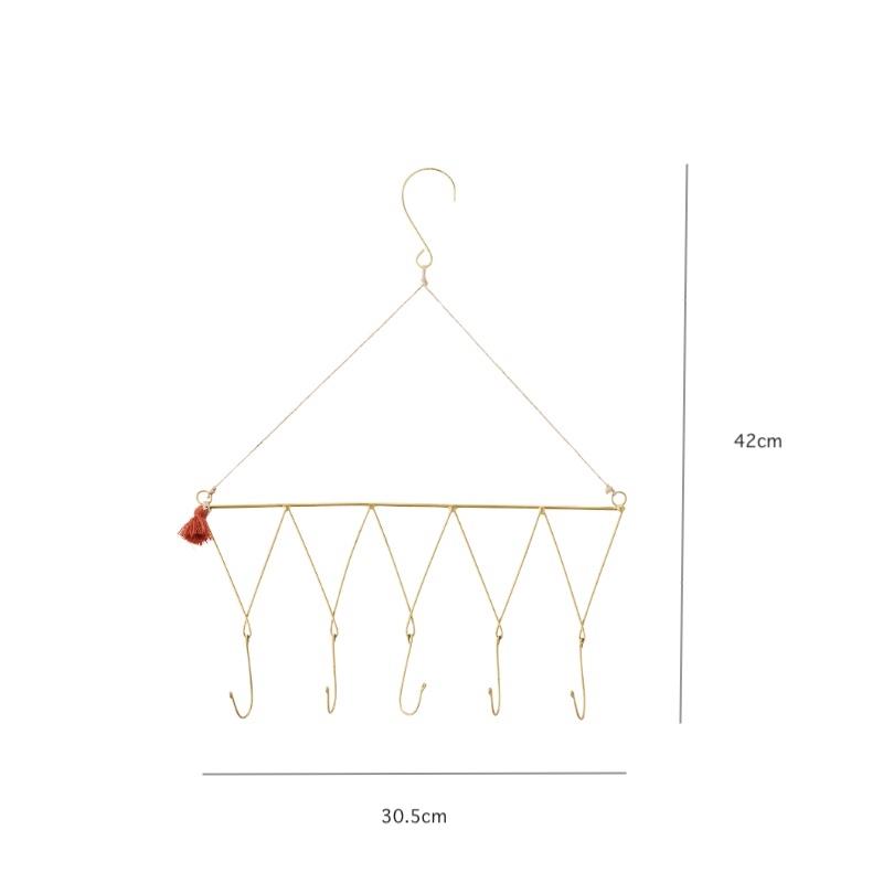 Madam Stoltz ワイヤーハンガー ハンドメイド w30.5xh42cm |  | 08