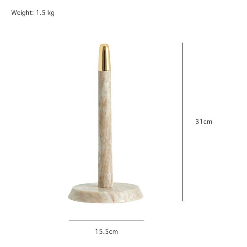 Nordal paper towel holder キッチンペーパーホルダー おしゃれ 15x31cm 大理石 マーブル ハンドメイドの画像