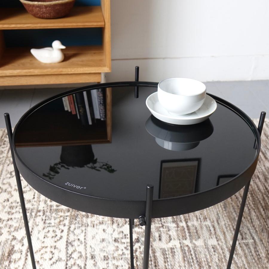 Zuiver Cupid Large コーヒーテーブル ブラック 強化ガラス 引越しの