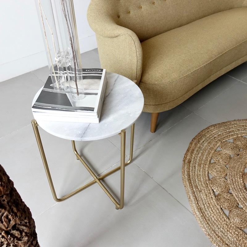 ZUIVER TIMPA MARBLE SIDE TABLE サイドテーブル 大理石 マーブル 北欧 円形｜t-e-l｜02