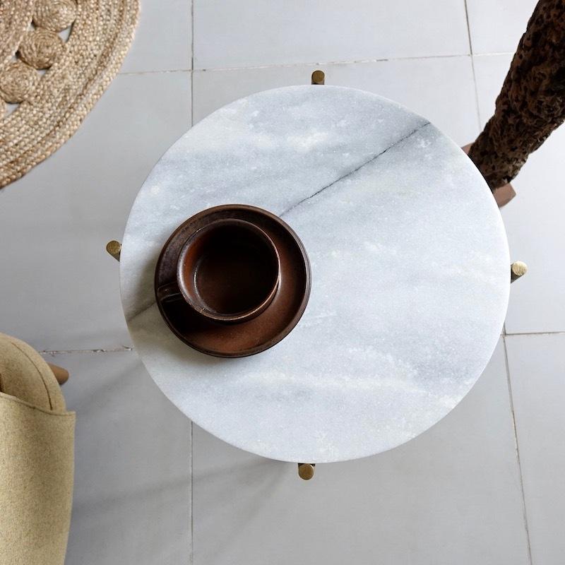 ZUIVER TIMPA MARBLE SIDE TABLE サイドテーブル 大理石 マーブル 北欧 円形|t-e-l|03