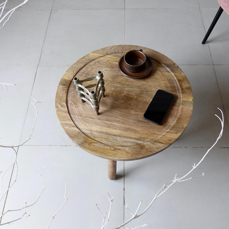 Zuiver Dendron Side Table センターテーブル 木製 北欧 幅60x高さ40cm