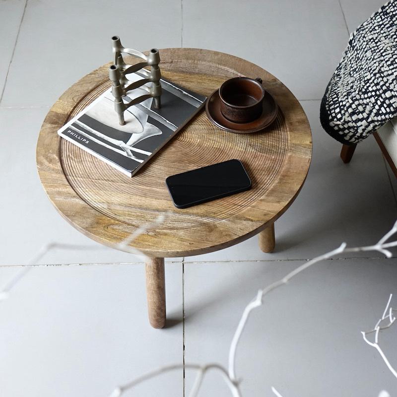 Zuiver Dendron Side Table センターテーブル 木製 北欧 幅60x高さ40cm
