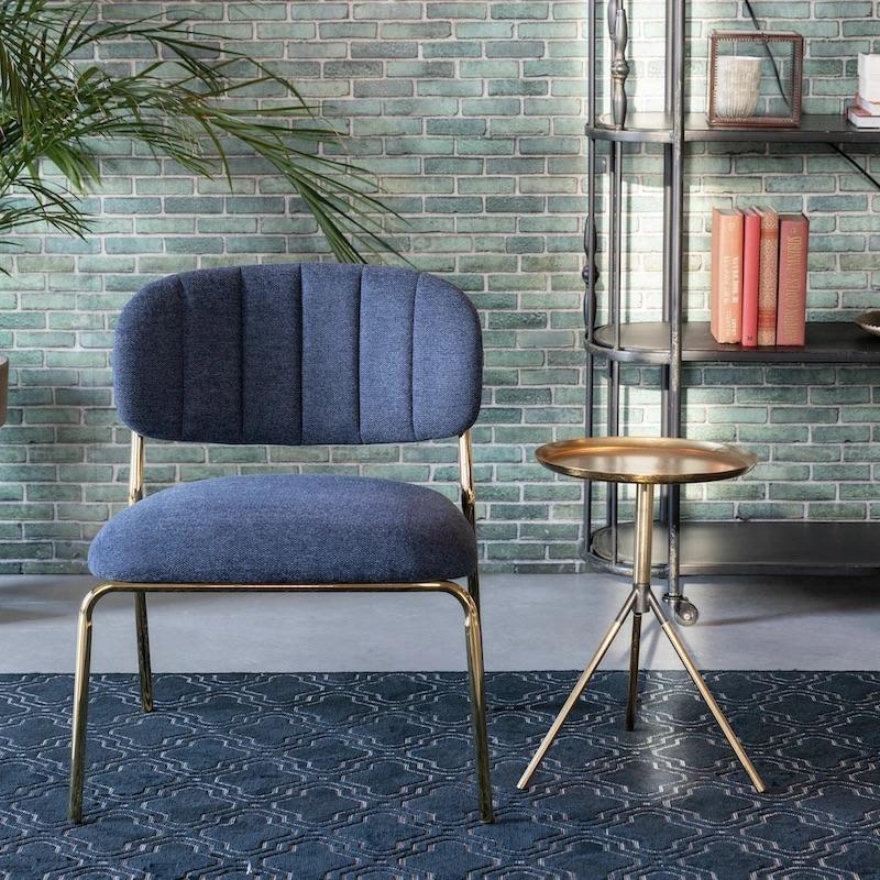ZUIVER JOLIEN CHAIR BLUE ラウンジチェア 北欧 一人掛け ソファ | 