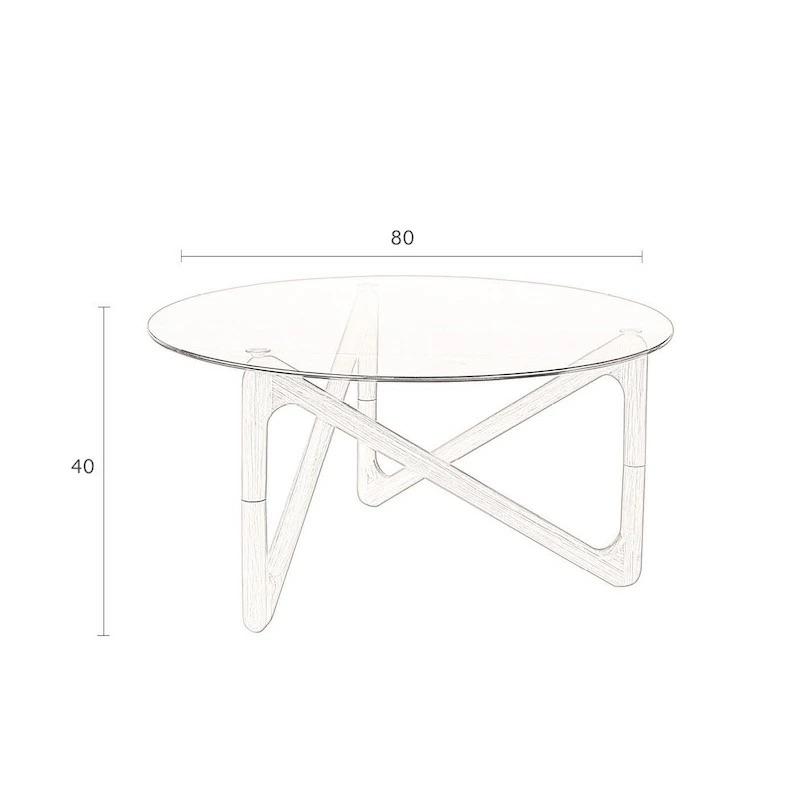 Zuiver (Dutch Bone) Naia Coffee Table コーヒーテーブル ガラステーブル 北欧 円形 |  | 06